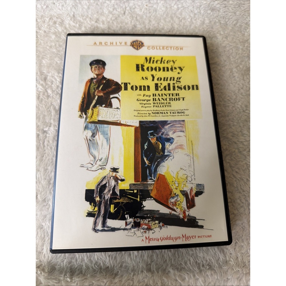 Young Tom Edison DVD Black & White, Full Frame, Mono Sound Mickey Rooney
